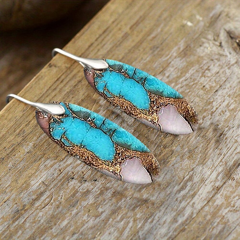 Bohemian Style Alloy Drop Earrings for Women - Picture 2 of 6